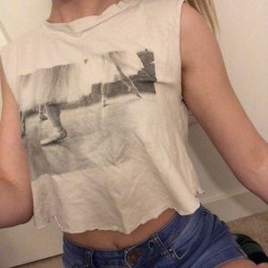 Brandy Melville Ballerina hand cut tank